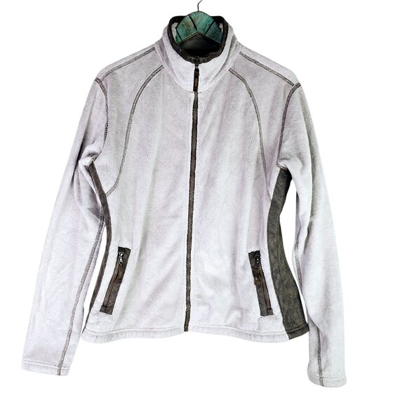 Kuhl Women's Advokat Full-Zip Fleece Sweater, Jacket, Stone, Sz L - Picture 1 of 8